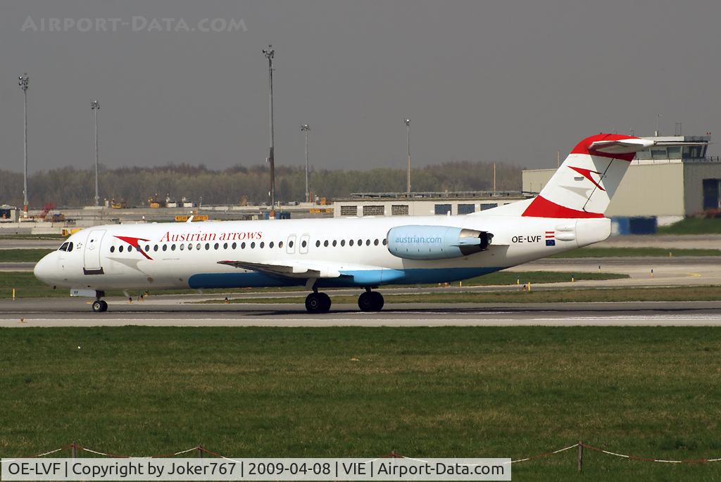 OE-LVF, 1993 Fokker 100 (F-28-0100) C/N 11483, Austrian arrows Fokker F-100