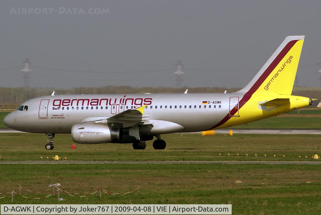 D-AGWK, 2008 Airbus A319-132 C/N 3500, Germanwings Airbus A319-132