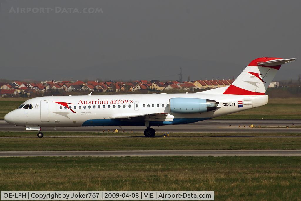 OE-LFH, 1995 Fokker 70 (F-28-0070) C/N 11554, Austrian arrows Fokker F-70