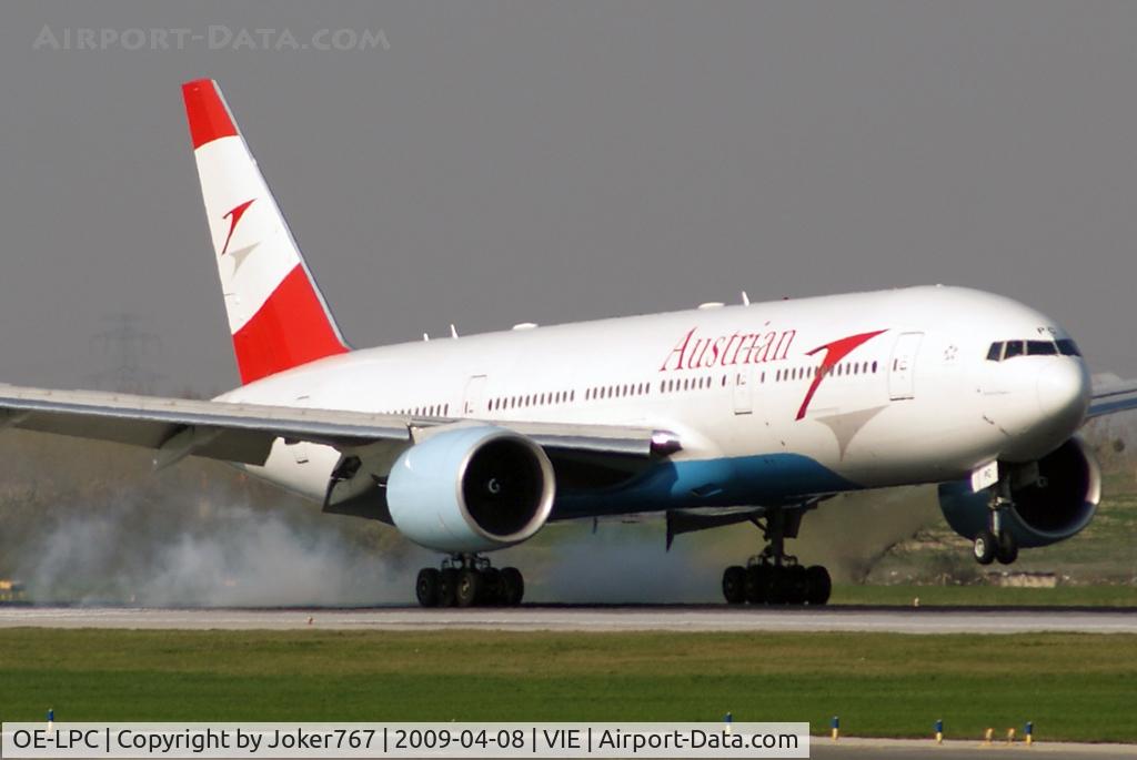 OE-LPC, 2002 Boeing 777-2Z9/ER C/N 29313, Austrian Airlines Boeing 777-2Z9(ER)