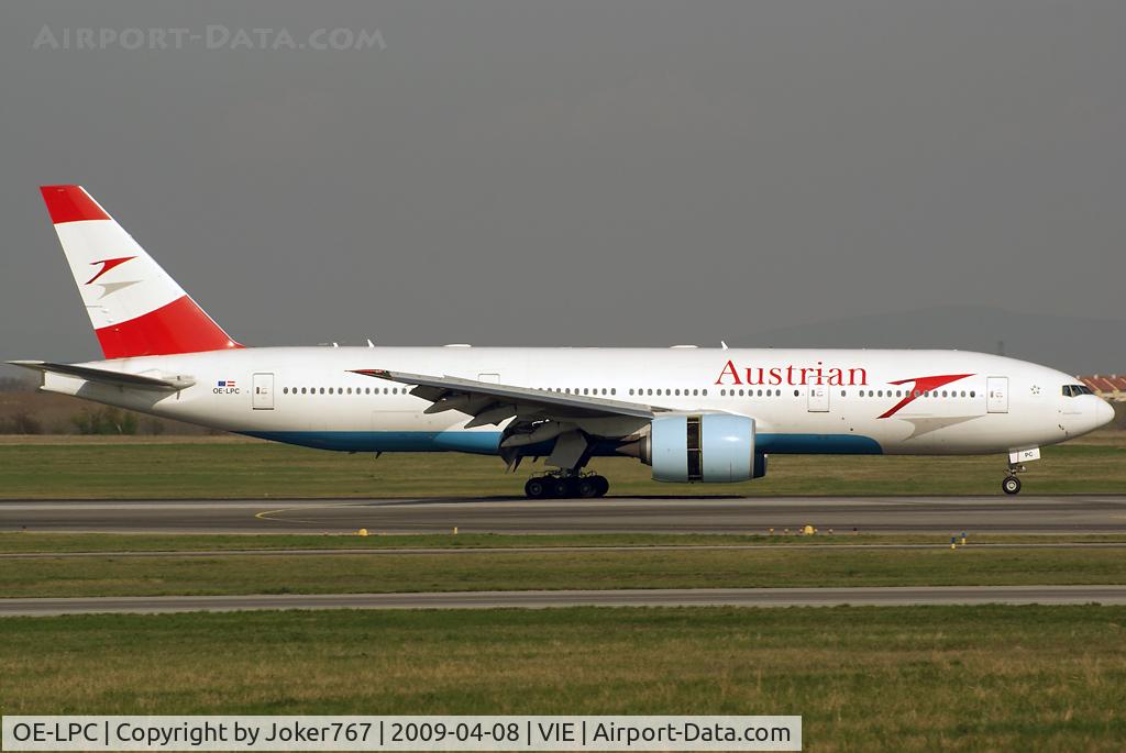 OE-LPC, 2002 Boeing 777-2Z9/ER C/N 29313, Austrian Airlines Boeing 777-2Z9(ER)