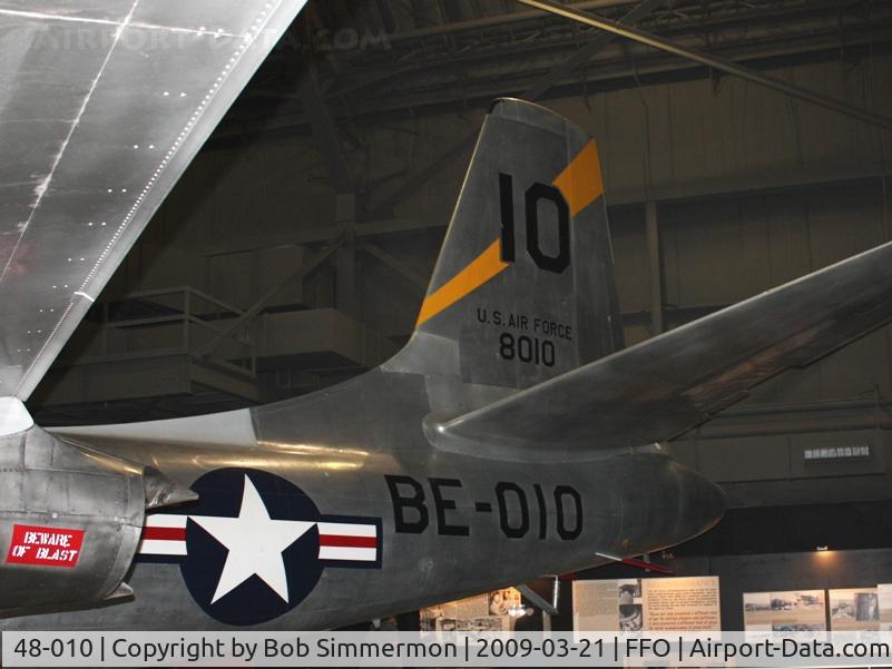 48-010, 1948 North American B-45C Tornado C/N 153-38486, North American B-45C Tornado at the USAF Museum in Dayton, Ohio