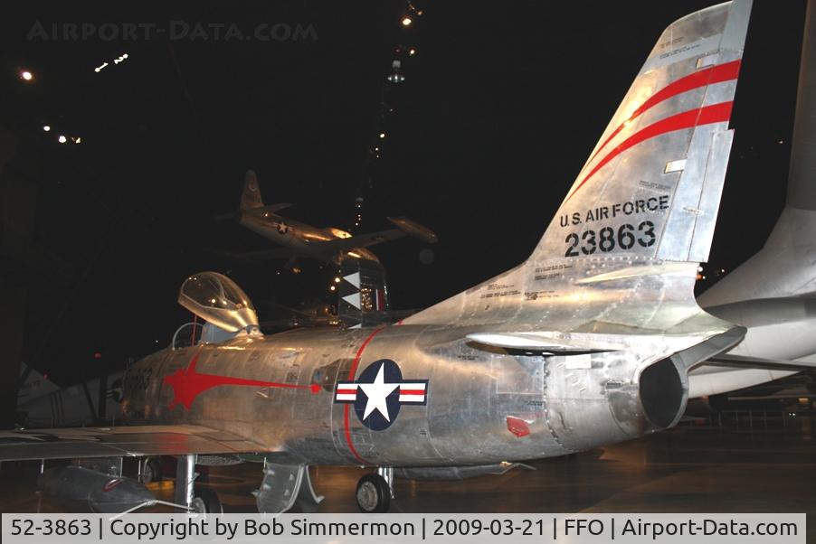 52-3863, 1952 North American F-86D Sabre C/N 190-266, 1952 North American F-86D Sabre at the USAF Museum in Dayton, Ohio.