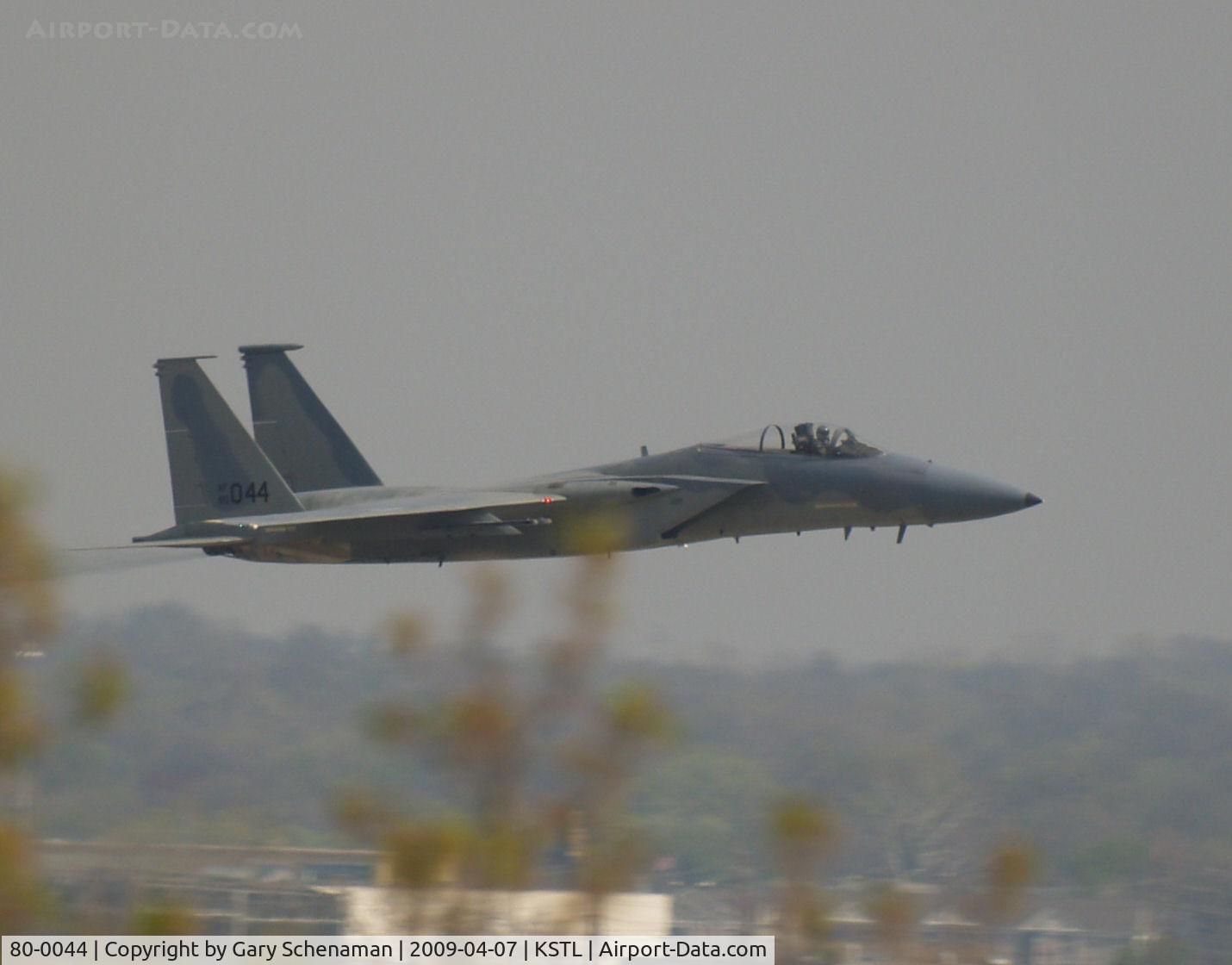 80-0044, 1980 Mcdonnell Douglas F-15C Eagle C/N 0711/C193, F-15 TAKING OFF FROM KSTL