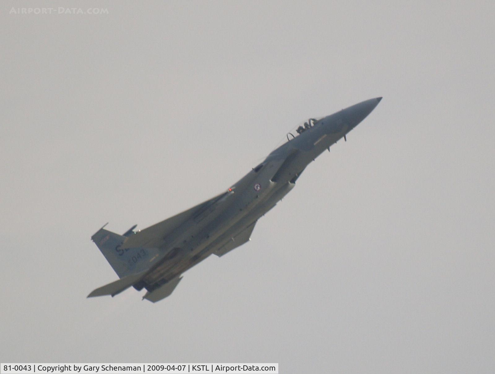 81-0043, McDonnell Douglas F-15C Eagle C/N 0793/C226, F-15 TAKING OFF FROM KSTL