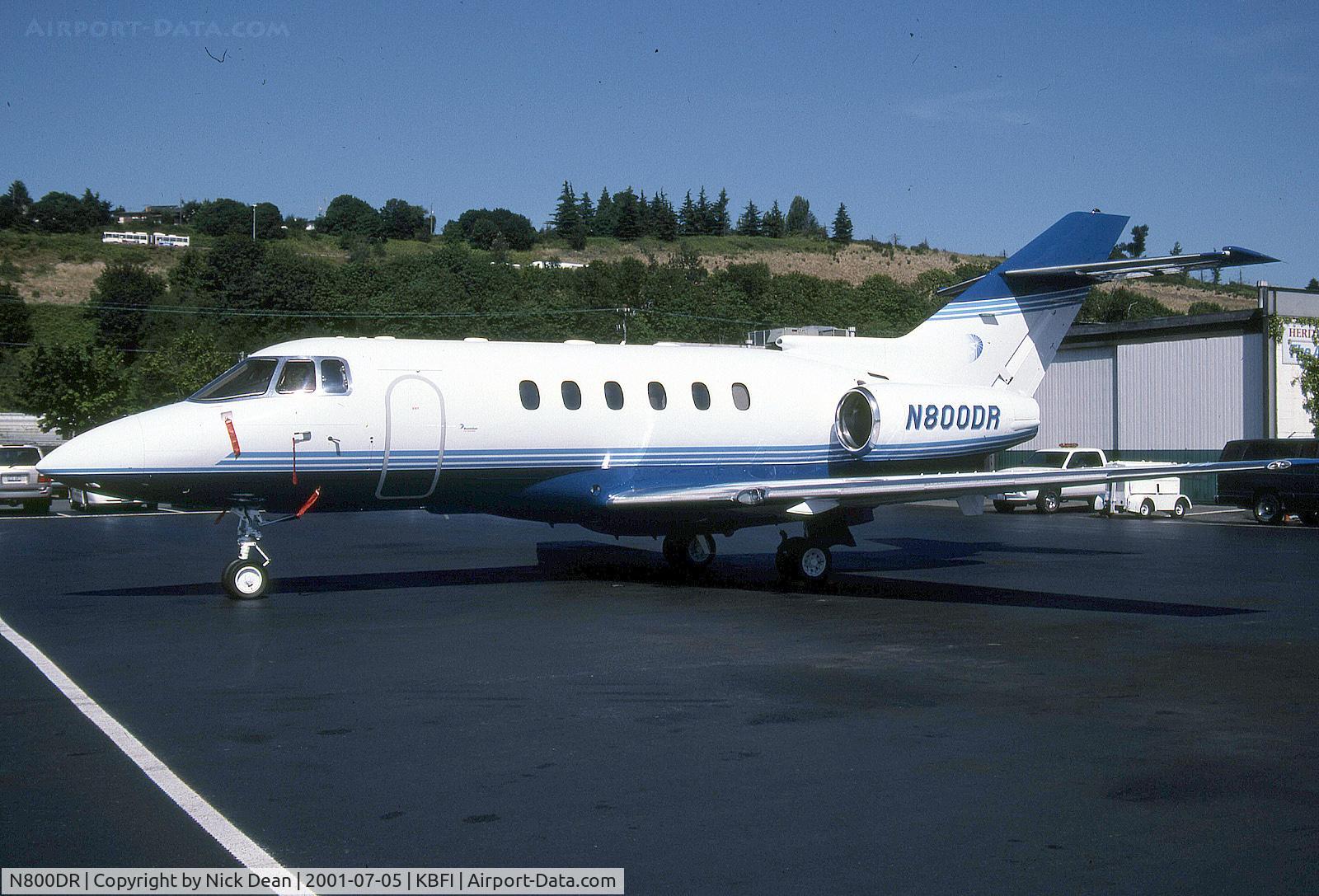 N800DR, 2000 Raytheon Hawker 800XP C/N 258478, KBFI