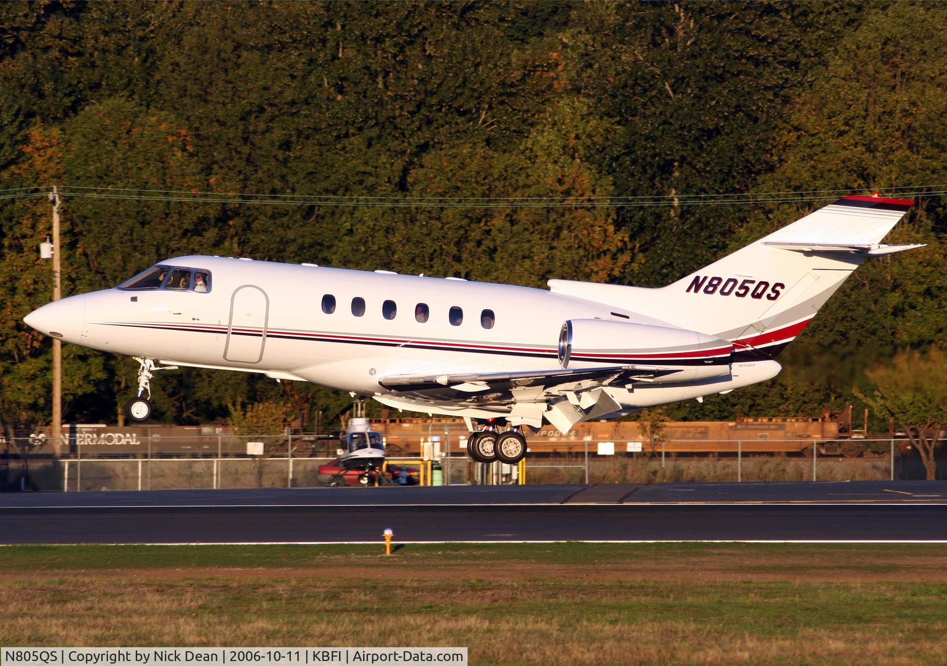 N805QS, 2000 Raytheon Hawker 800XP C/N 258505, KBFI