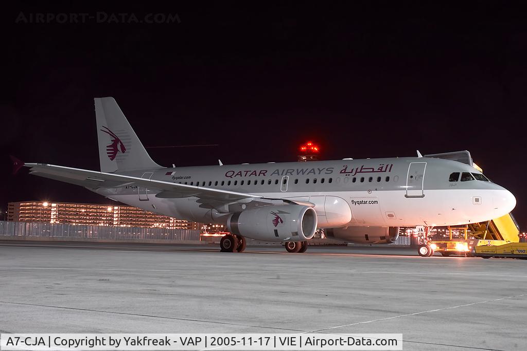 A7-CJA, Airbus A319-133LR C/N 1656, Qatar Airways Airbus 319