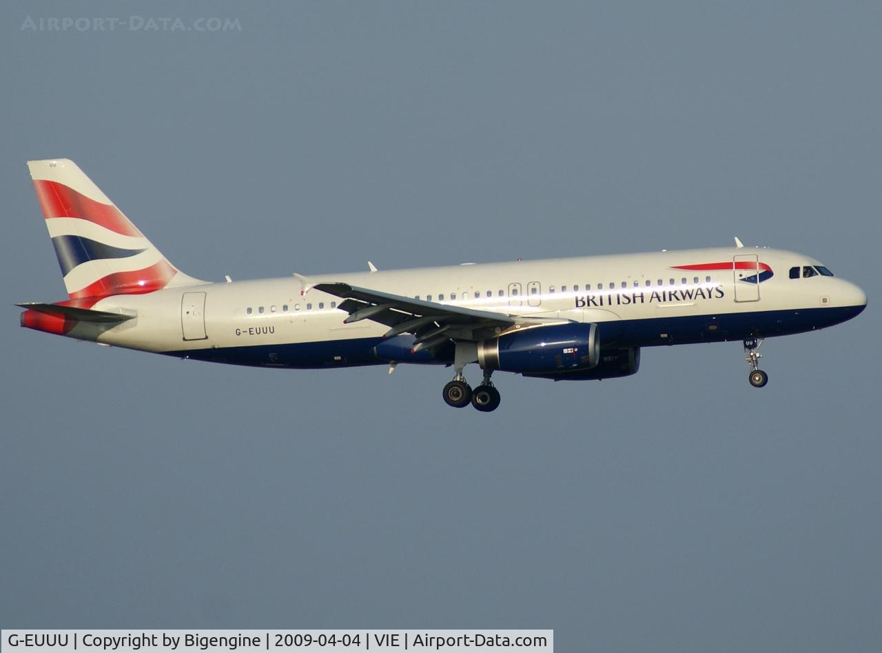 G-EUUU, 2008 Airbus A320-232 C/N 3351, British Airways