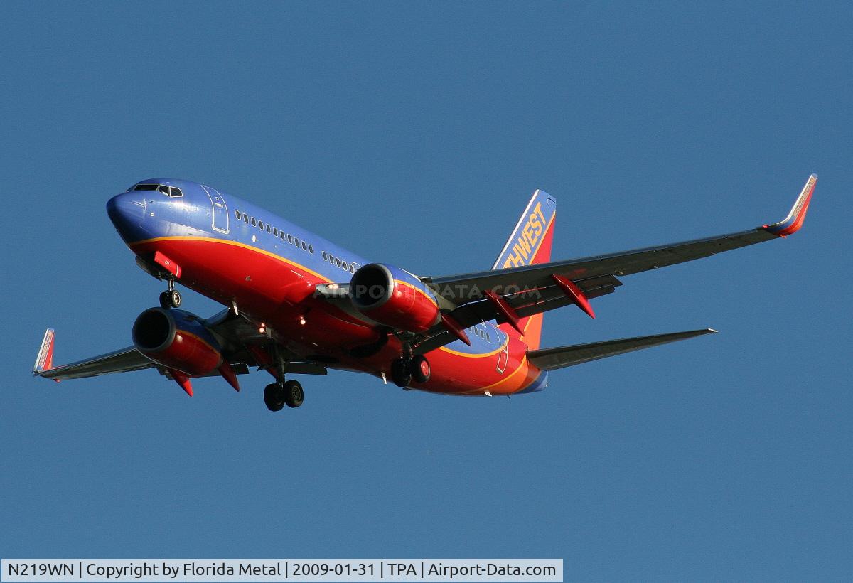 N219WN, 2005 Boeing 737-7H4 C/N 32490, Southwest 737-700