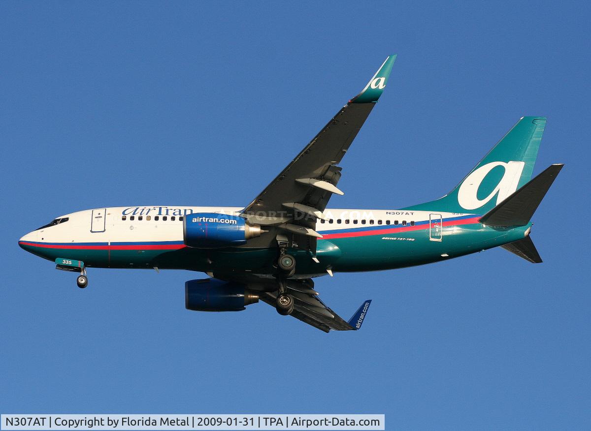 N307AT, 2006 Boeing 737-7BD C/N 34862, Air Tran 737-700