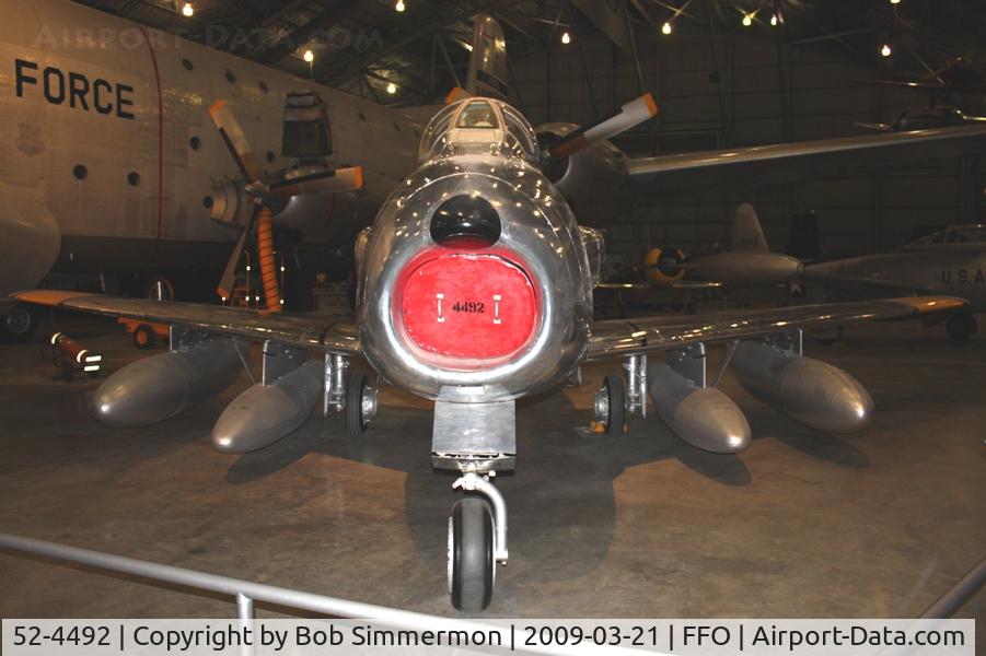 52-4492, 1952 North American RF-86F-30-NA Sabre C/N 191-88, 1952 North American RF-86F 