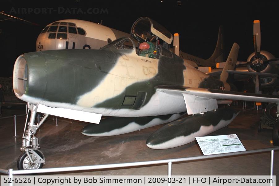 52-6526, 1952 Republic F-84F-40-RE Thunderstreak C/N Not found 52-6526, 1952 Republic F-84F Thunderstreak at the USAF Museum in Dayton, Ohio.