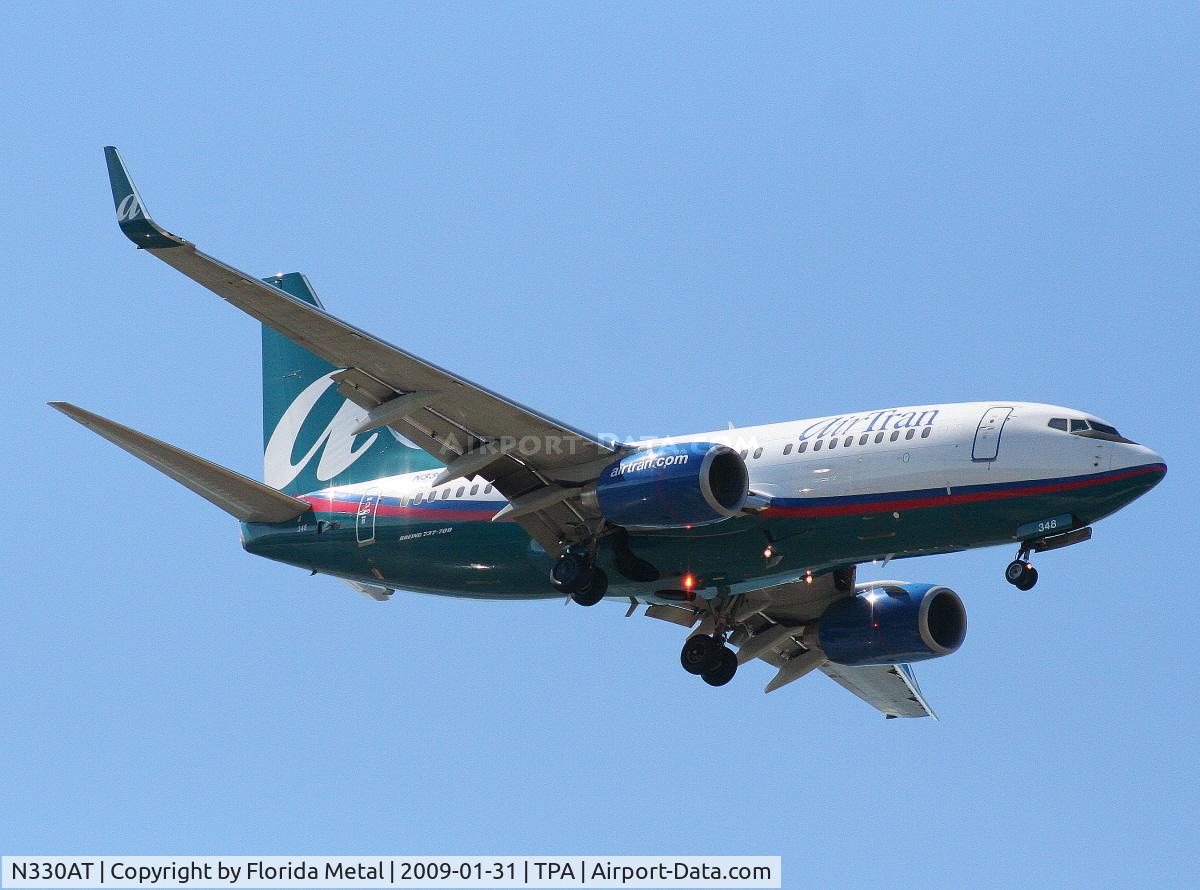 N330AT, 2007 Boeing 737-7BD C/N 36399, Air Tran 737-700