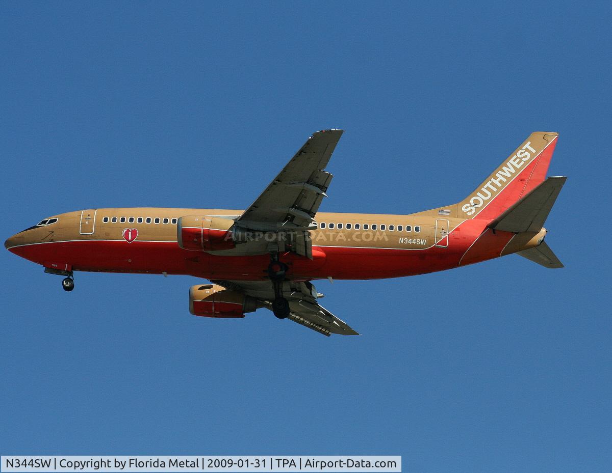 N344SW, 1989 Boeing 737-3H4 C/N 24152, Southwest 737-300