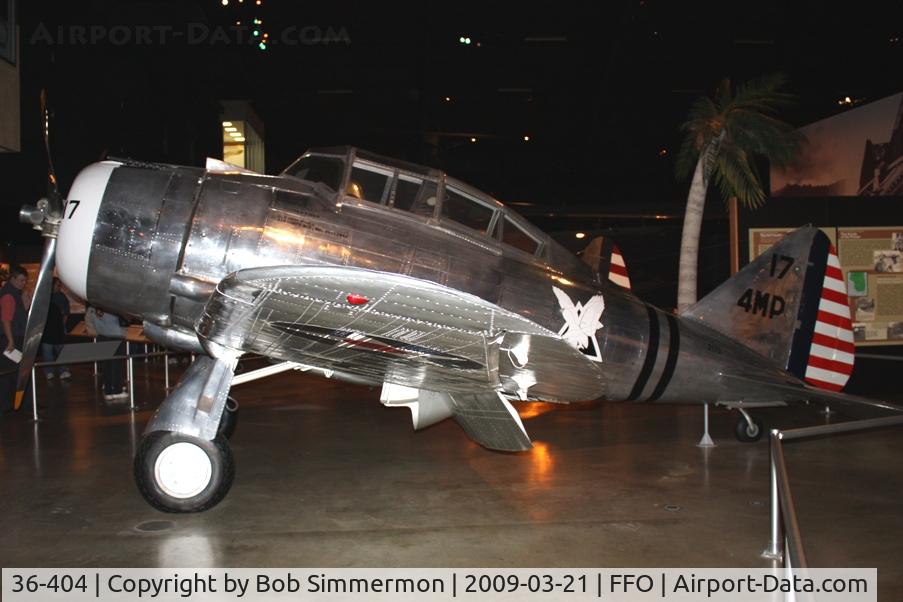 36-404, 1936 Seversky P-35 C/N 95, 1936 Seversky P-35 painted up as 41-17449 at the USAF Museum in Dayton, Ohio.