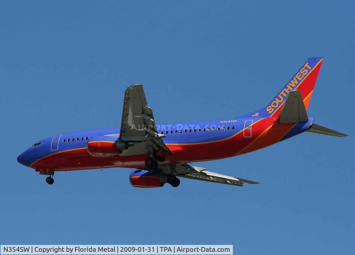 N354SW, 1991 Boeing 737-3H4 C/N 25219, Southwest 737-300