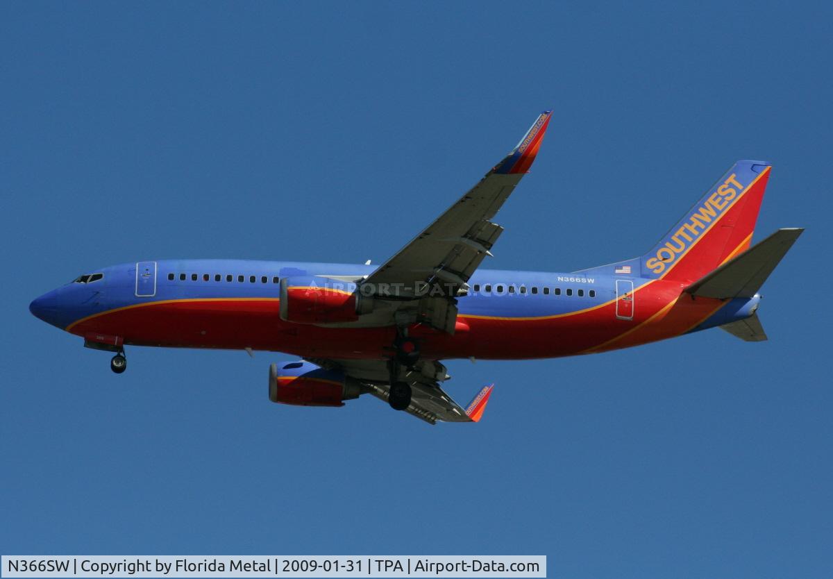 N366SW, 1993 Boeing 737-3H4 C/N 26577, Southwest 737-300