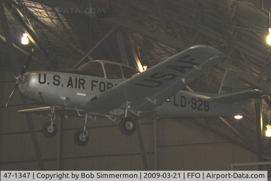 47-1347, 1947 North American Navion L-17A C/N NAV-4-1059, 1947 North American L-17A painted as a Ryan L-17B (48-928) at the USAF Museum in Dayton, Ohio.