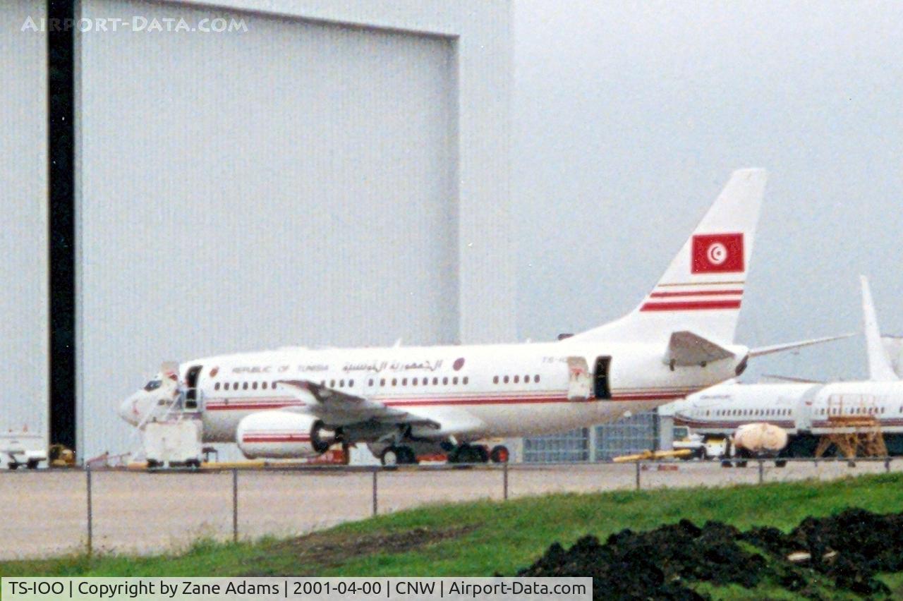 TS-IOO, 1999 Boeing 737-7H3 BBJ C/N 29149/348, Republic of Tunisia 737 at the mod shop in Waco, TX