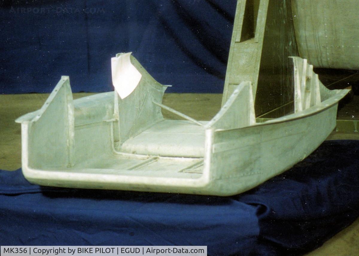 MK356, 1944 Supermarine 361 Spitfire LF.IXc C/N CBAF.IX.1561, RADIATOR/OIL COOLER HOUSING.RAF ABINGDON EARLY 90'S
