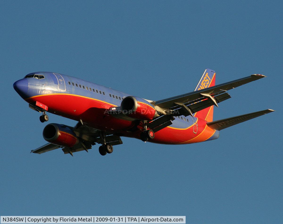 N384SW, 1994 Boeing 737-3H4 C/N 26590, Southwest 737-300