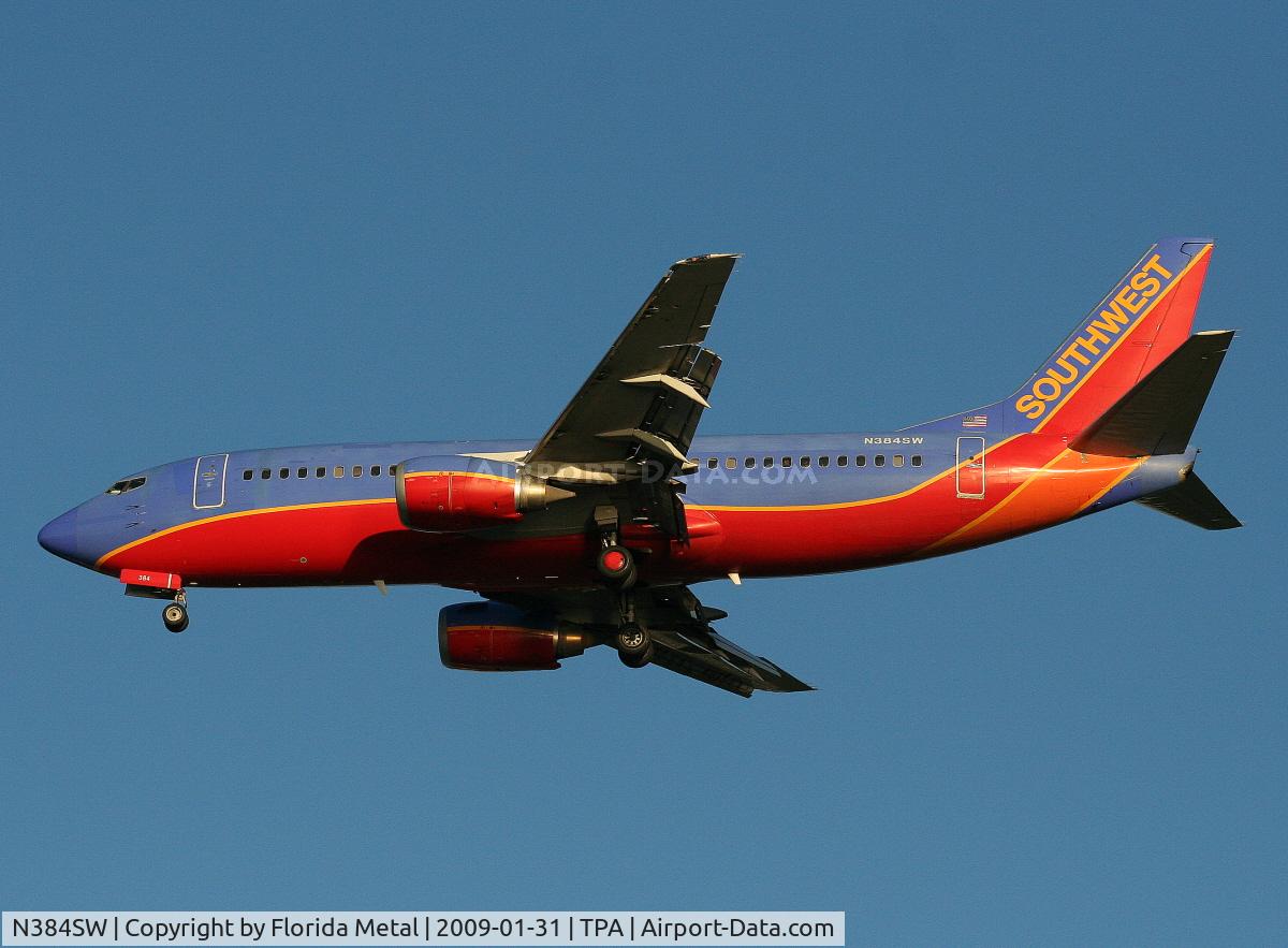 N384SW, 1994 Boeing 737-3H4 C/N 26590, Southwest 737-300