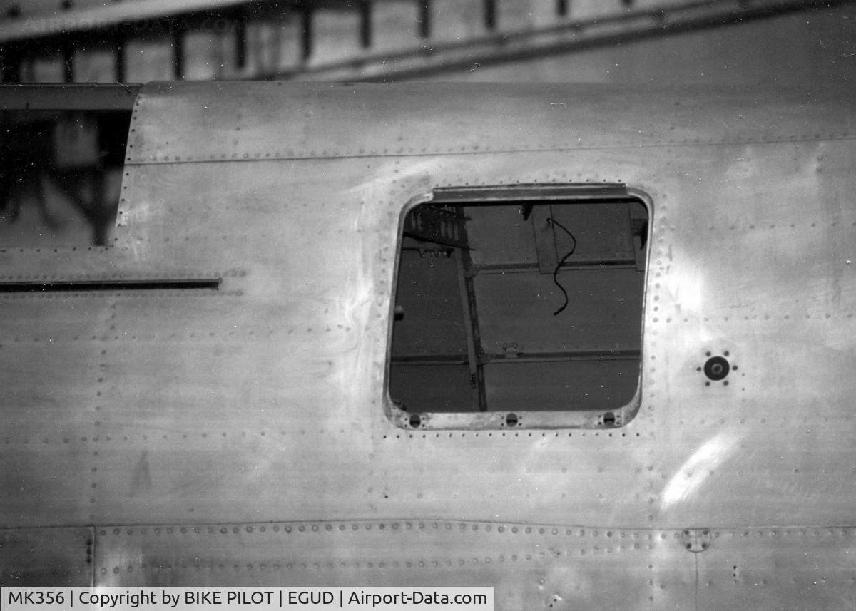 MK356, 1944 Supermarine 361 Spitfire LF.IXc C/N CBAF.IX.1561, LEFT REAR FUSELAGE SHOWING ACCESS TO RADIO COMPARTMENT.RAF ABINGDON EARLY 90'S