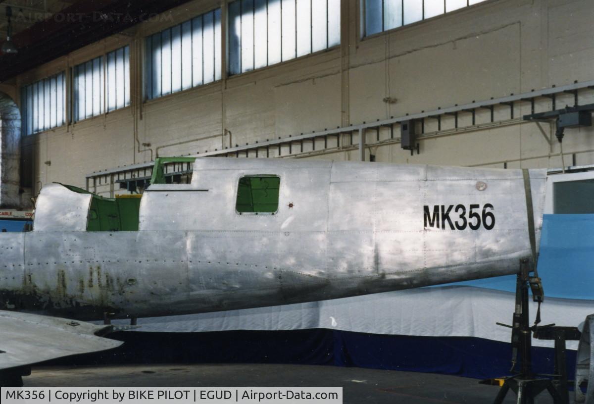 MK356, 1944 Supermarine 361 Spitfire LF.IXc C/N CBAF.IX.1561, MK356 AFTER STRIPING DOWN PRIOR TO REBUILD FOR BATTLE OF BRITAIN MEMORIAL FLIGHT.RAF ABINGDON EARLY 90'S
