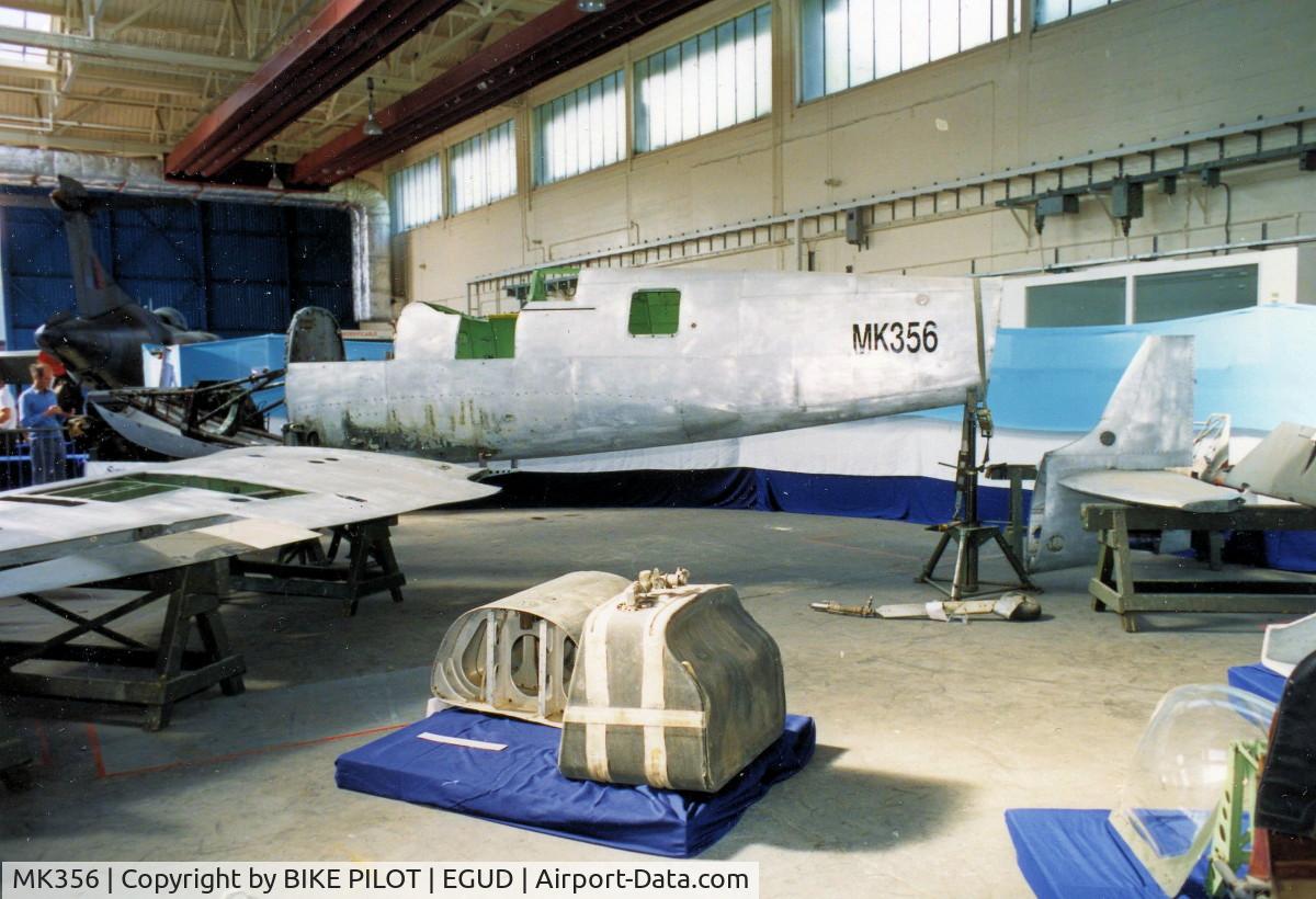 MK356, 1944 Supermarine 361 Spitfire LF.IXc C/N CBAF.IX.1561, MK356 STRIPED DOWN AWAITING RE-BUILD FOR RAF BATTLE OF BRITAIN MEMORIAL FLIGHT.RAF ABINGDON EARLY 90'S