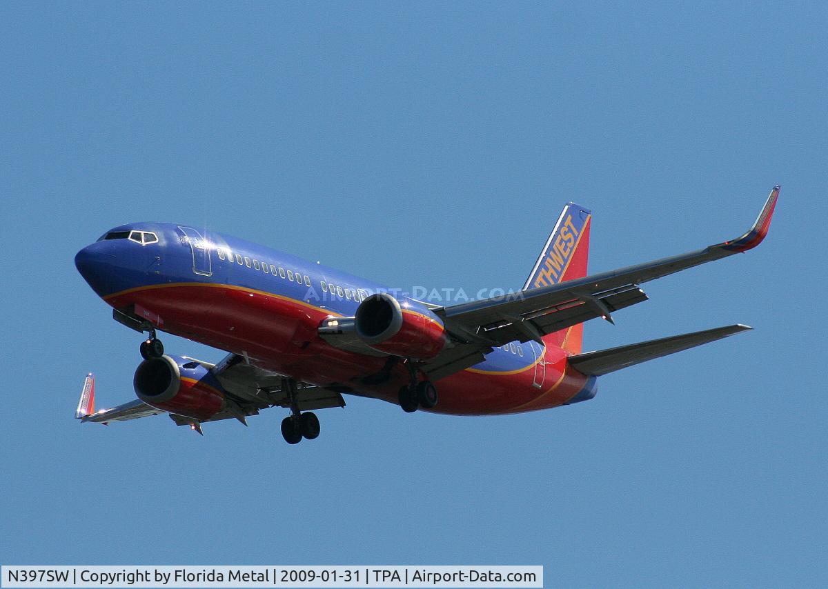 N397SW, 1995 Boeing 737-3H4 C/N 27691, Southwest 737-300