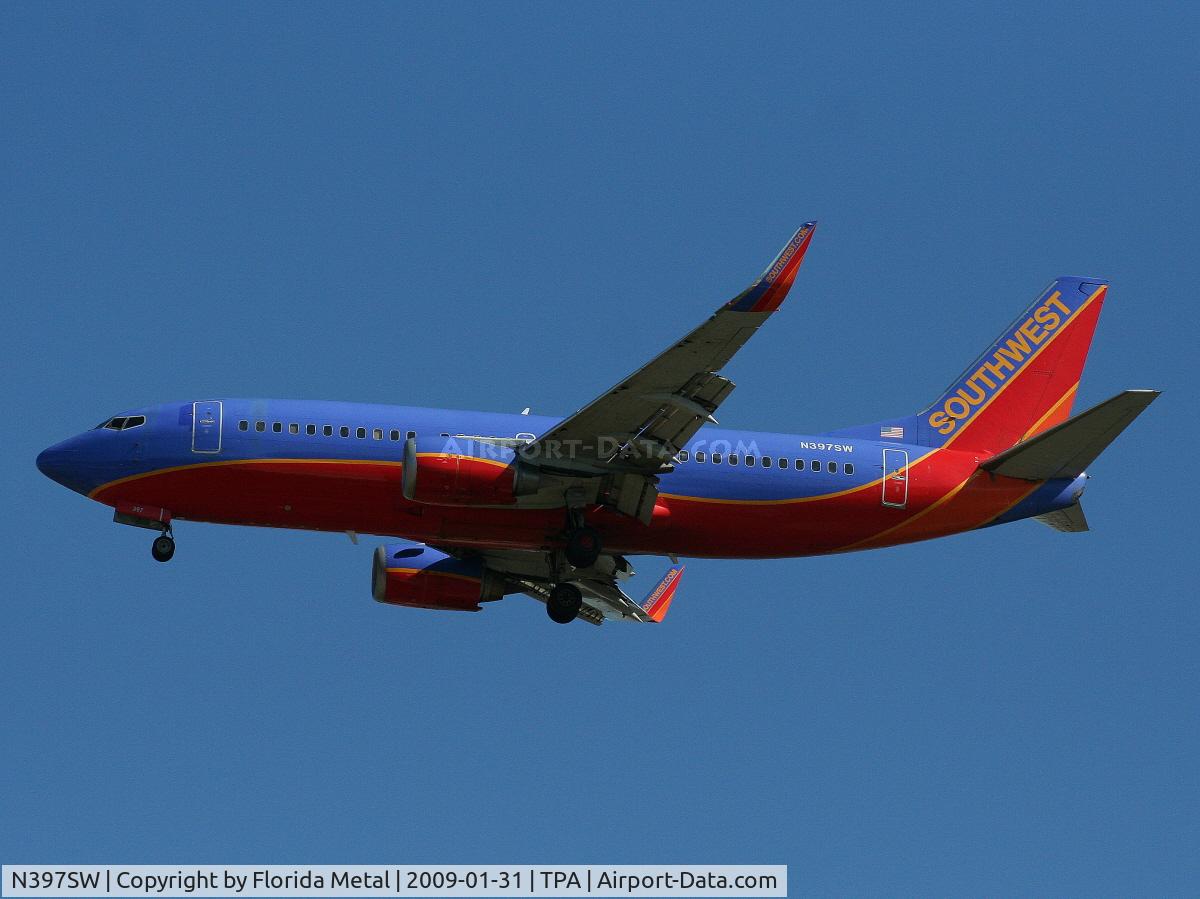 N397SW, 1995 Boeing 737-3H4 C/N 27691, Southwest 737-300