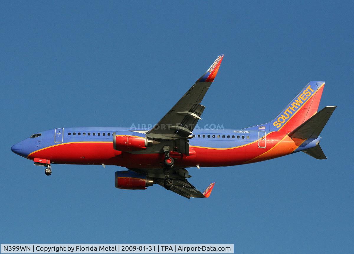 N399WN, 1995 Boeing 737-3H4 C/N 27693, Southwest 737-300
