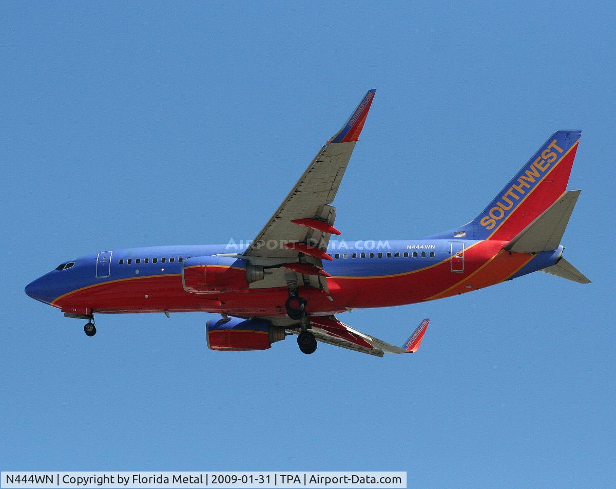 N444WN, 2003 Boeing 737-7H4 C/N 29839, Southwest 737-700