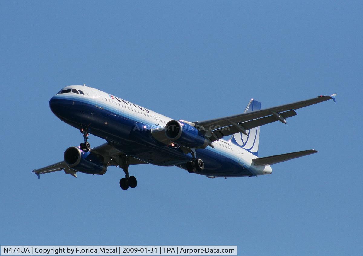 N474UA, 2001 Airbus A320-232 C/N 1475, United A320