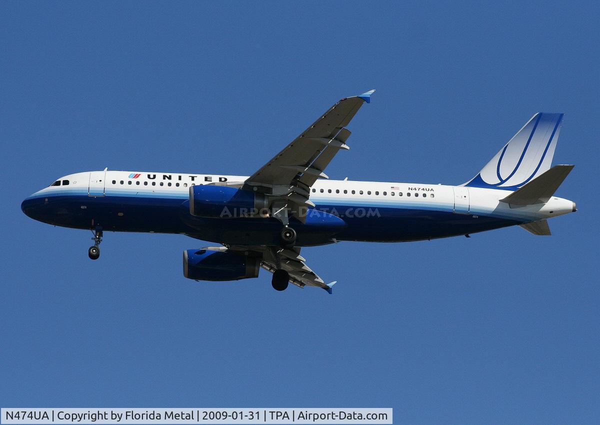 N474UA, 2001 Airbus A320-232 C/N 1475, United A320