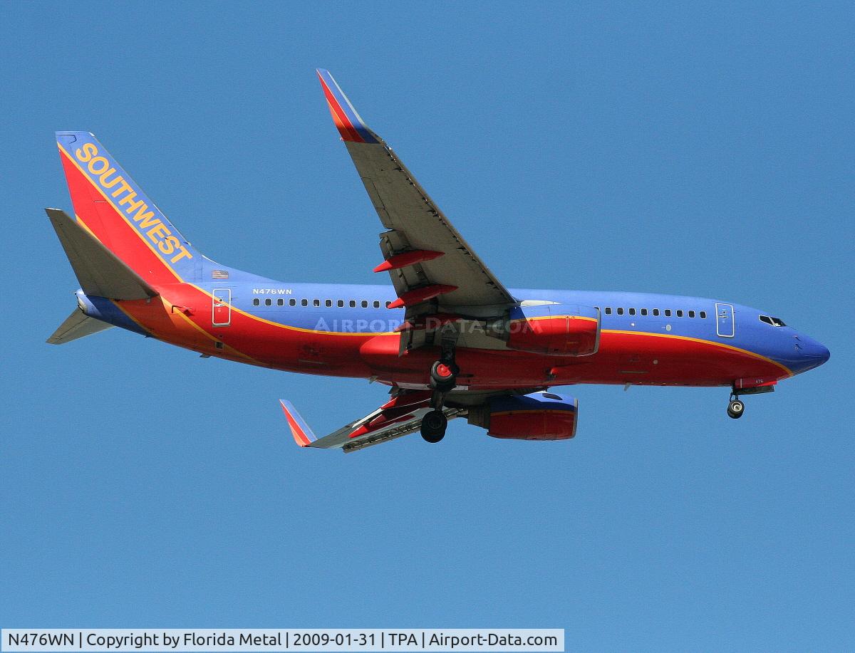 N476WN, 2004 Boeing 737-7H4 C/N 32475, Southwest 737-700