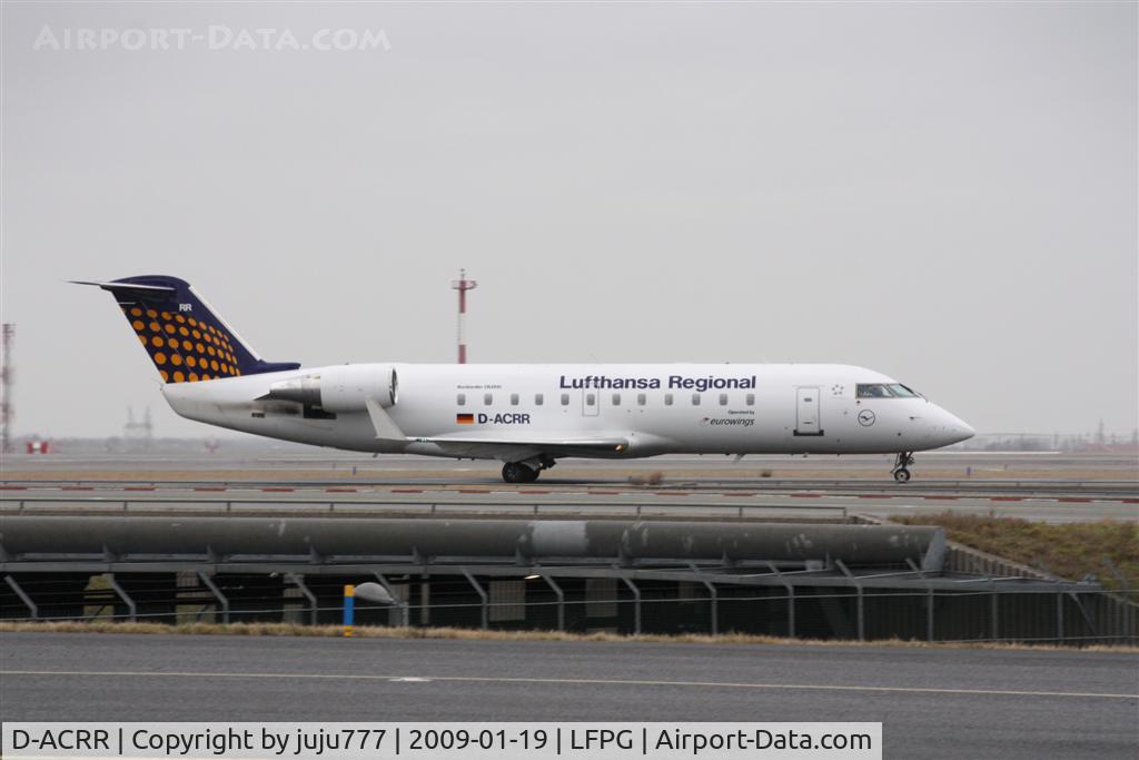 D-ACRR, Canadair CRJ-200 (CL-600-2B19) C/N 1722, at Roissy Charle de Gaulle