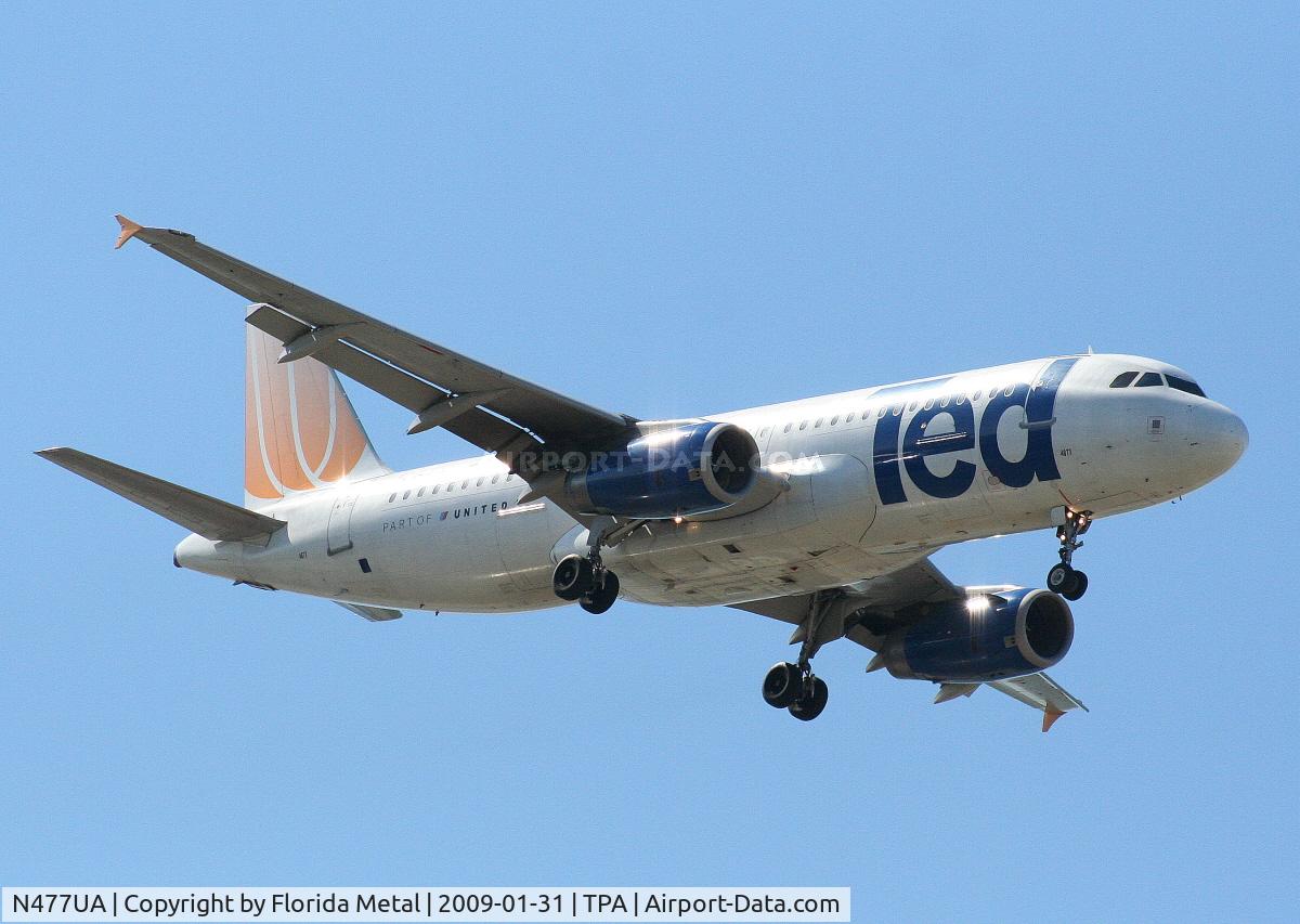 N477UA, 2001 Airbus A320-232 C/N 1514, Ted A320