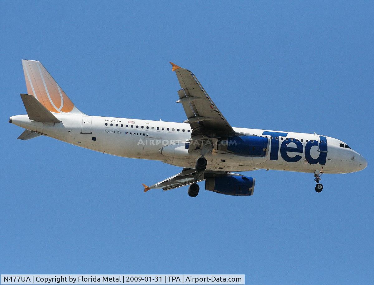 N477UA, 2001 Airbus A320-232 C/N 1514, Ted A320