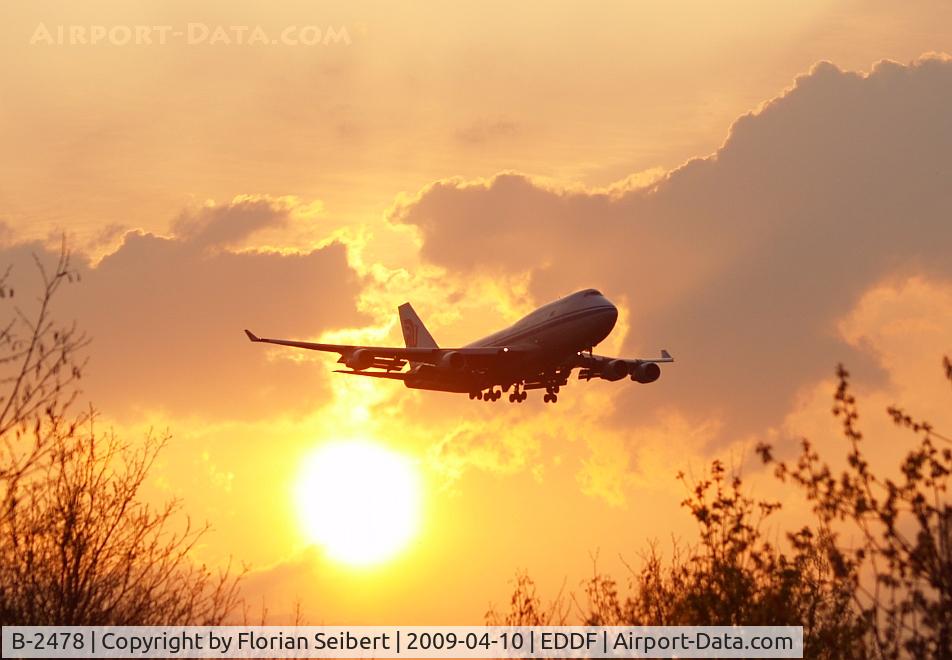 B-2478, 1991 Boeing 747-433M C/N 25075, Just out of the sunset
