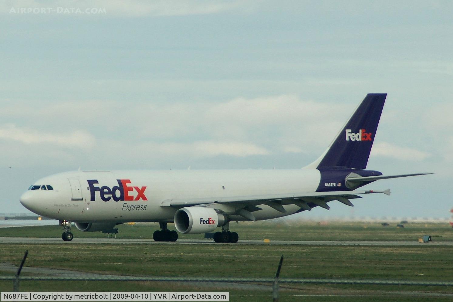 N687FE, 2007 Airbus A300F4-605R C/N 0873, Departure for Memphis
