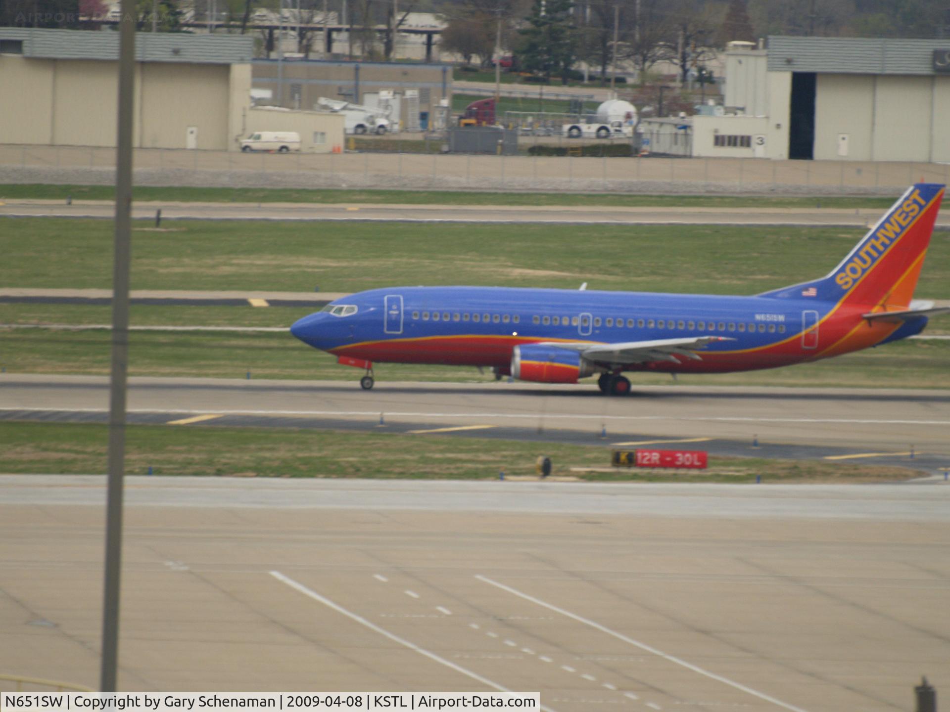 N651SW, 1997 Boeing 737-3H4 C/N 27721, LANDED AT ST. LOUIS