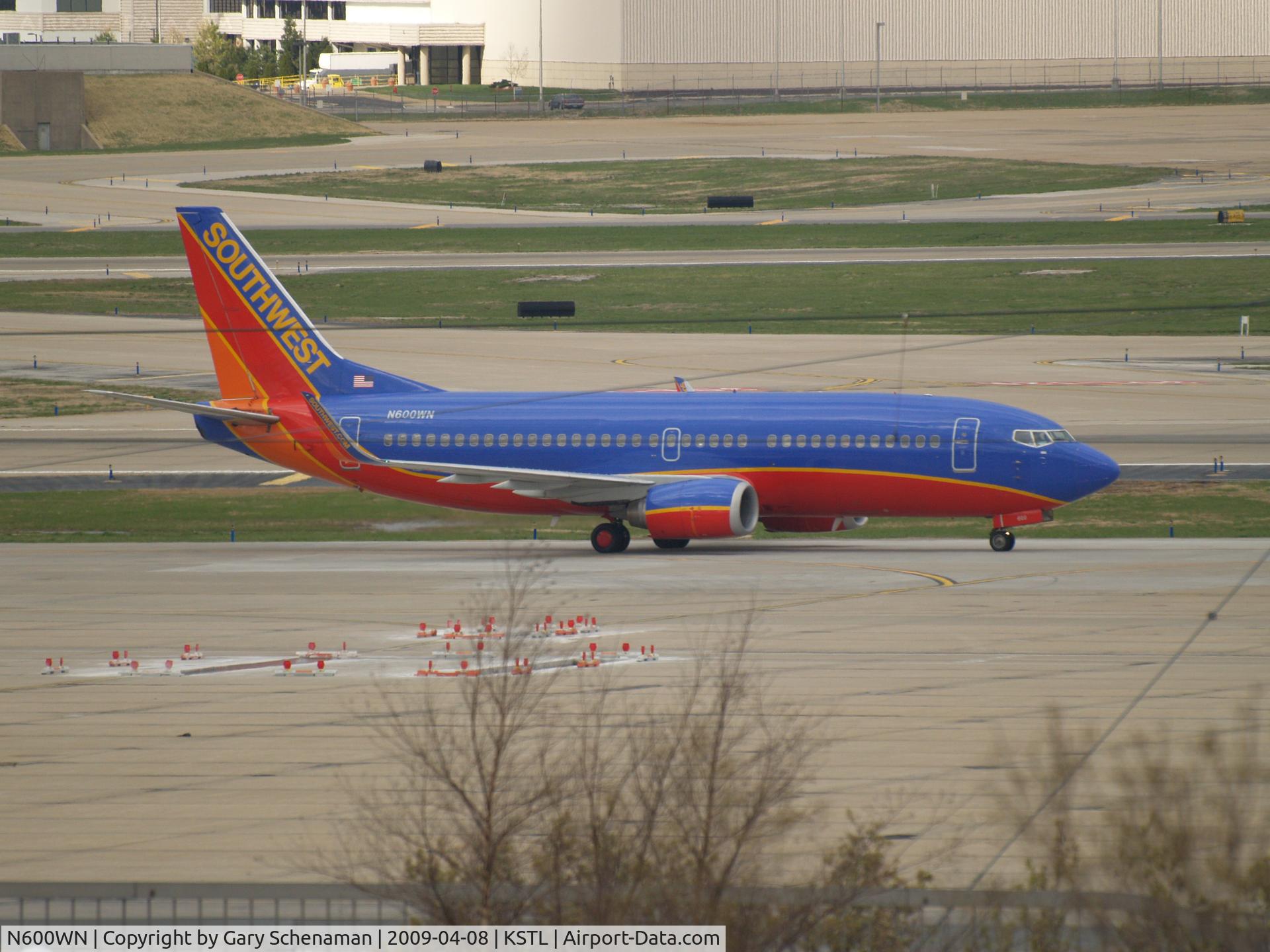 N600WN, 1995 Boeing 737-3H4 C/N 27694, LANDED AT ST. LOUIS