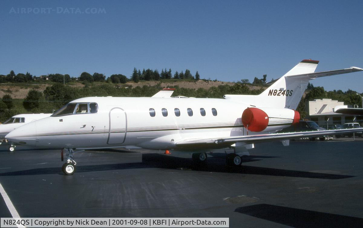 N824QS, 2001 Raytheon Hawker 800XP C/N 258523, KBFI