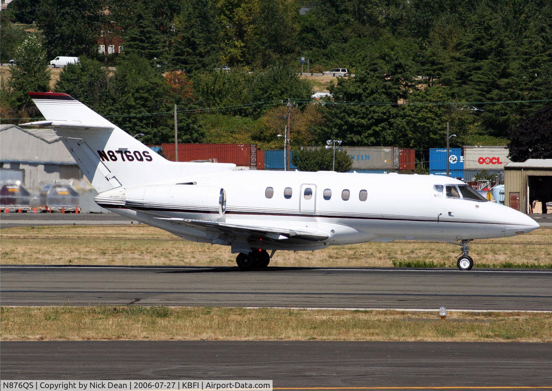 N876QS, 2002 Raytheon Hawker 800XP C/N 258586, KBFI