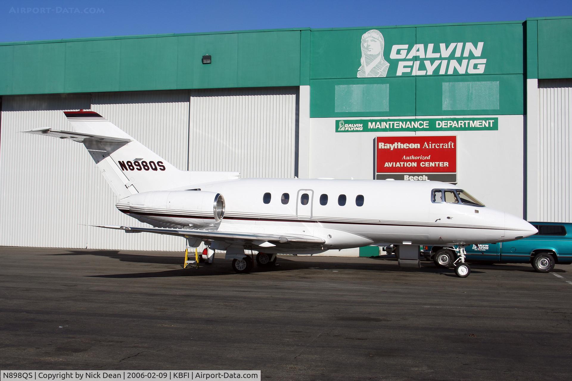 N898QS, 2002 Raytheon Hawker 800XP C/N 258593, KBFI