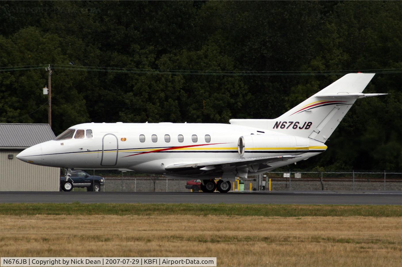N676JB, 2003 Raytheon Hawker 800XP C/N 258619, KBFI