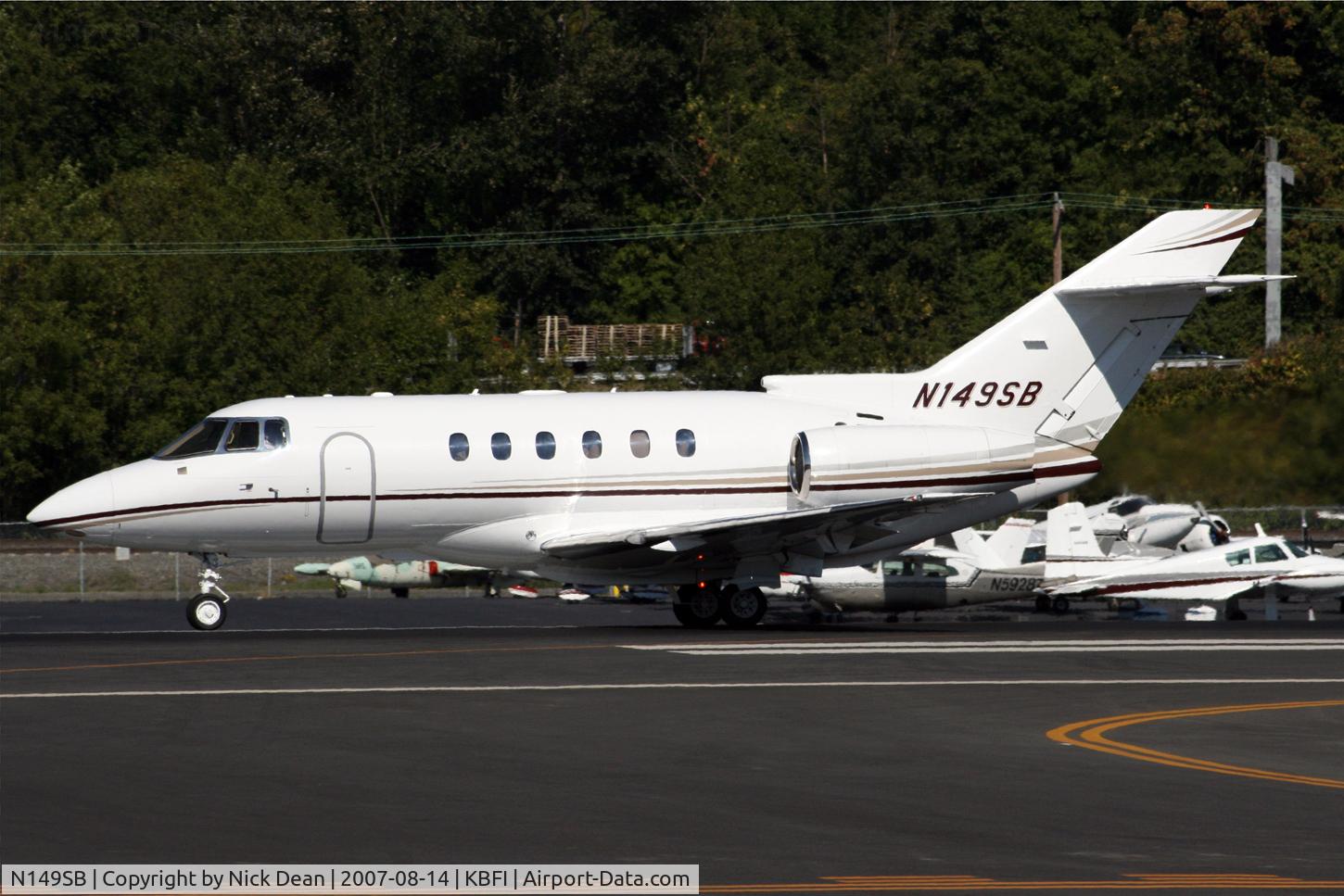 N149SB, 2004 Raytheon Hawker 800XP C/N 258654, KBFI