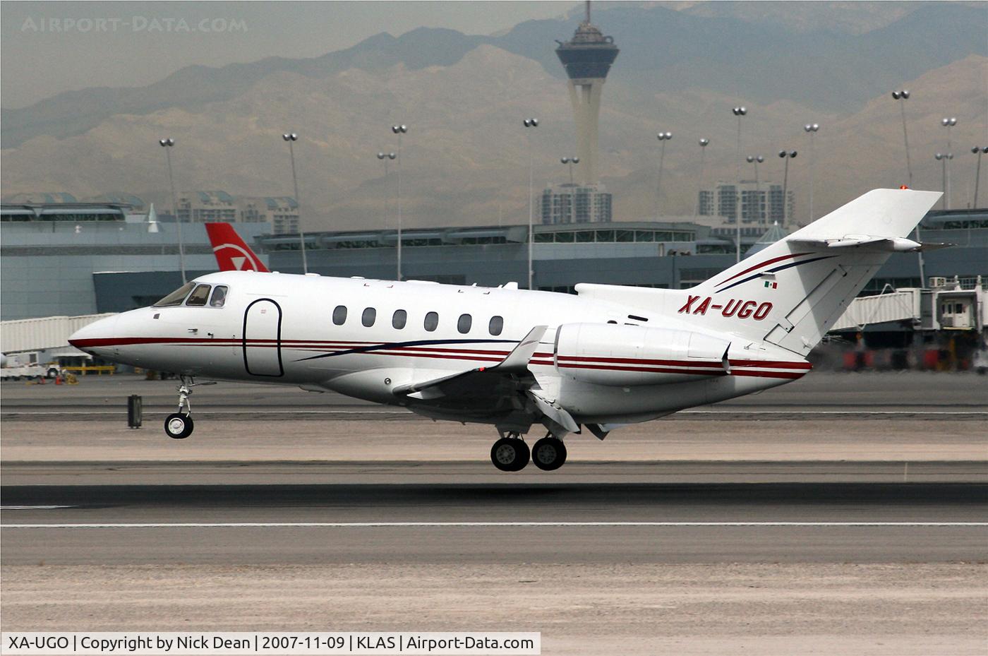 XA-UGO, 2005 Raytheon Hawker 800XP C/N 258731, KLAS